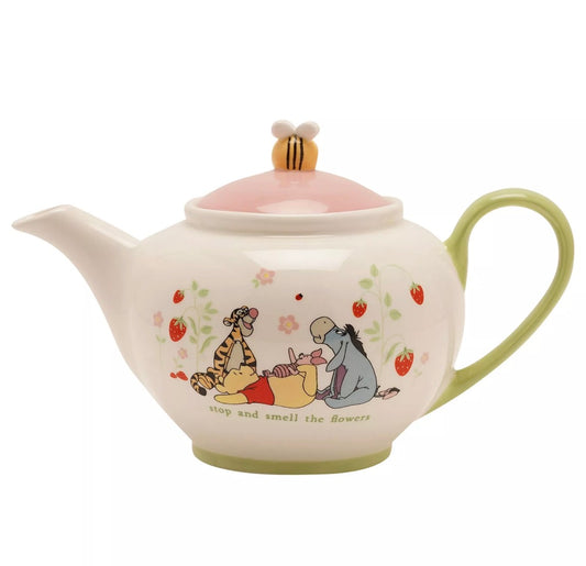 Disney Winnie the Pooh theepot van keramiek met speels Honderd Bunderbos design, vrolijke theepot voor Disney fans en cadeau