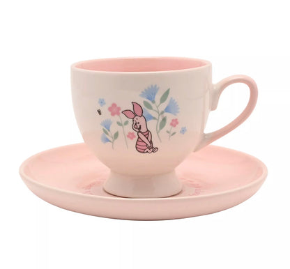 Disney Winnie de Poeh Knorretje kop en schotel – keramische theeset met Honderd Bunderbos design