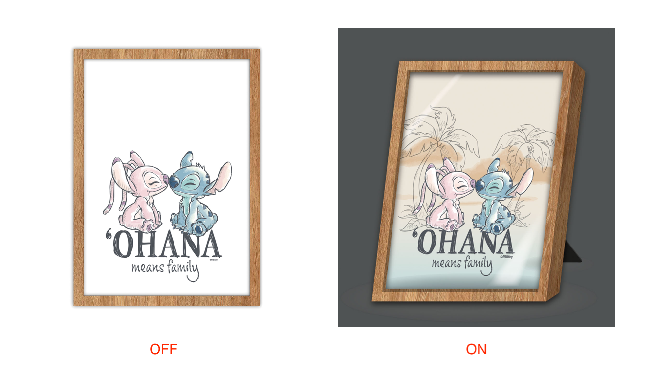Disney Stitch & Angel Frame Led Lamp - [shop_namen] - [product-type] 