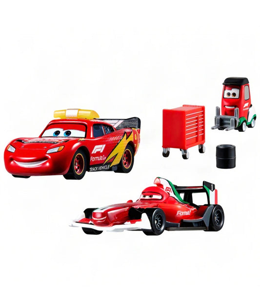Disney pixar Mattel Cars McQueen Formule 1 Set 3 pack 1:55