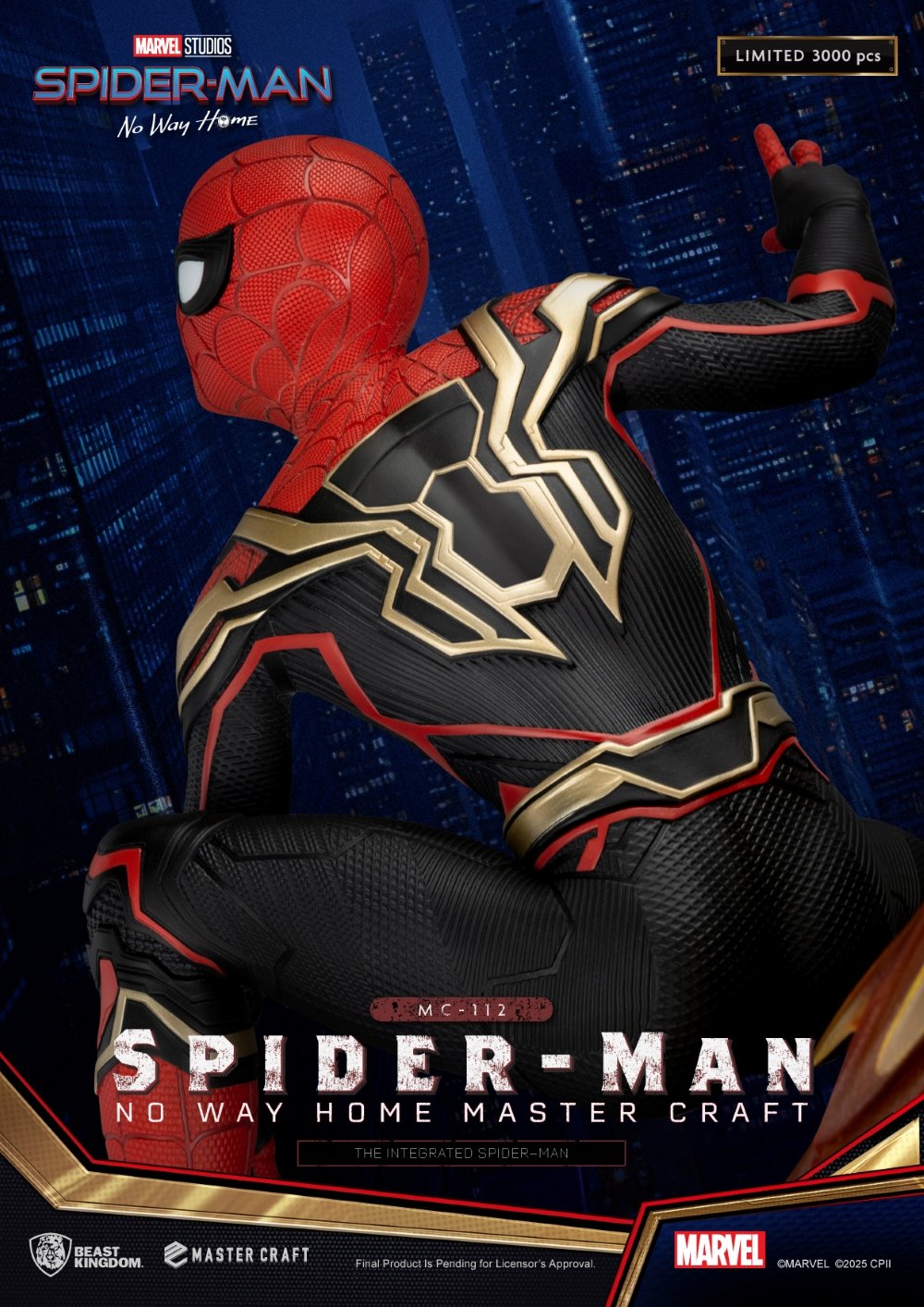 Exclusief verzamelobject Spider-Man No Way Home – gelimiteerd tot 3000 stuks wereldwijd, met certificaat en plaquette