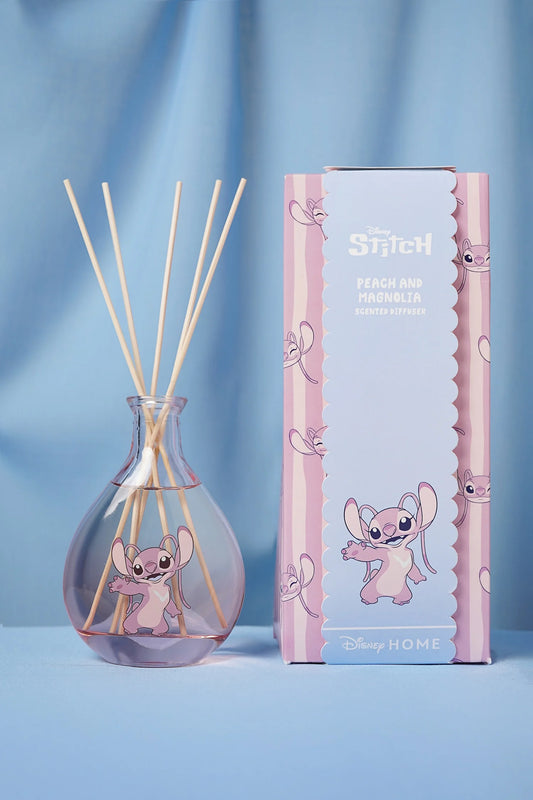 Disney Angel Diffuser met zachte perzik- en magnoliageur, in een elegant ontwerp met Angel uit Lilo & Stitch, perfect voor een ontspannen sfeer in huis. 