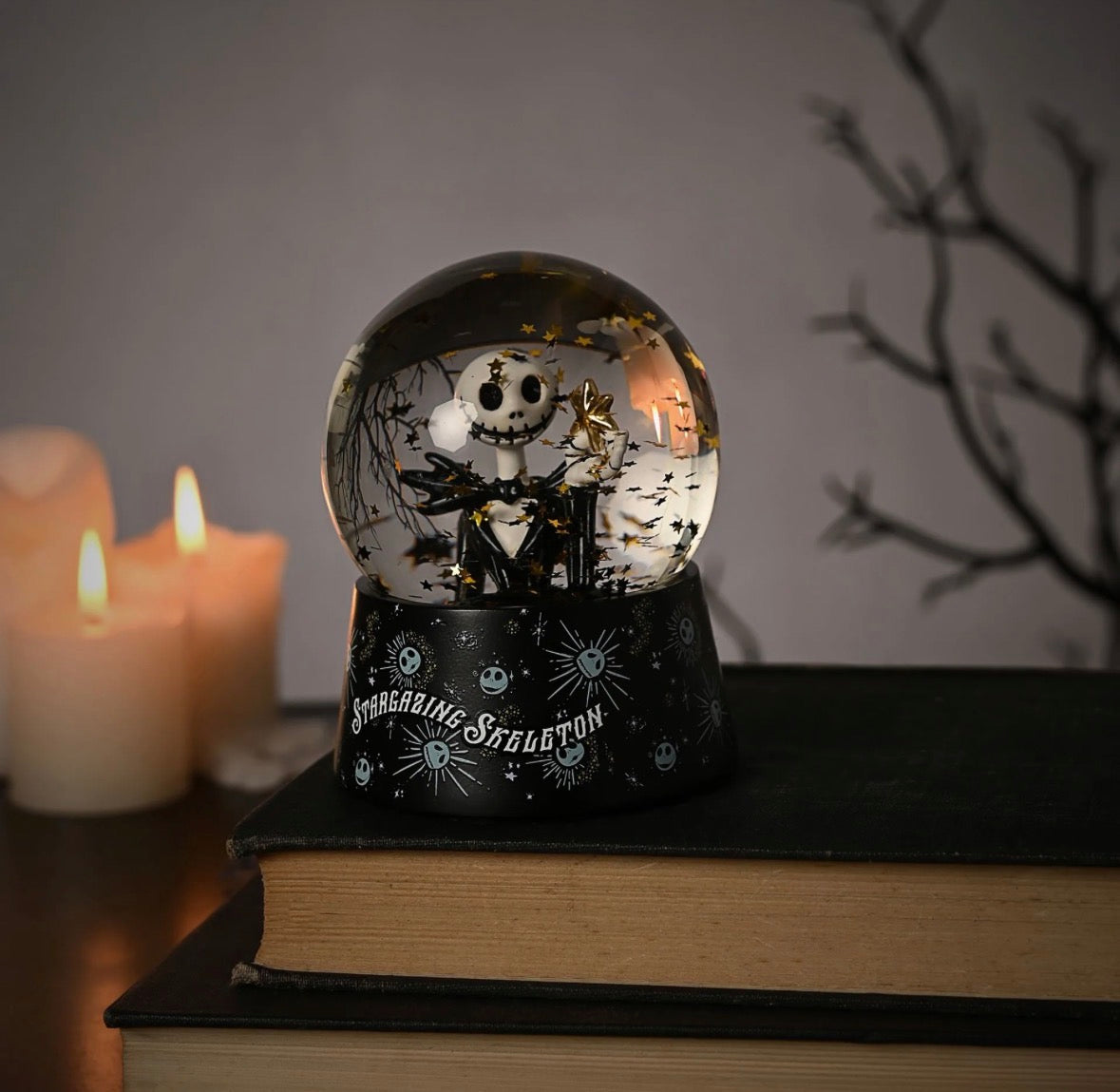 Disney The Nightmare Before Christmas snowglobe met Jack Skellington en sterrenhemel