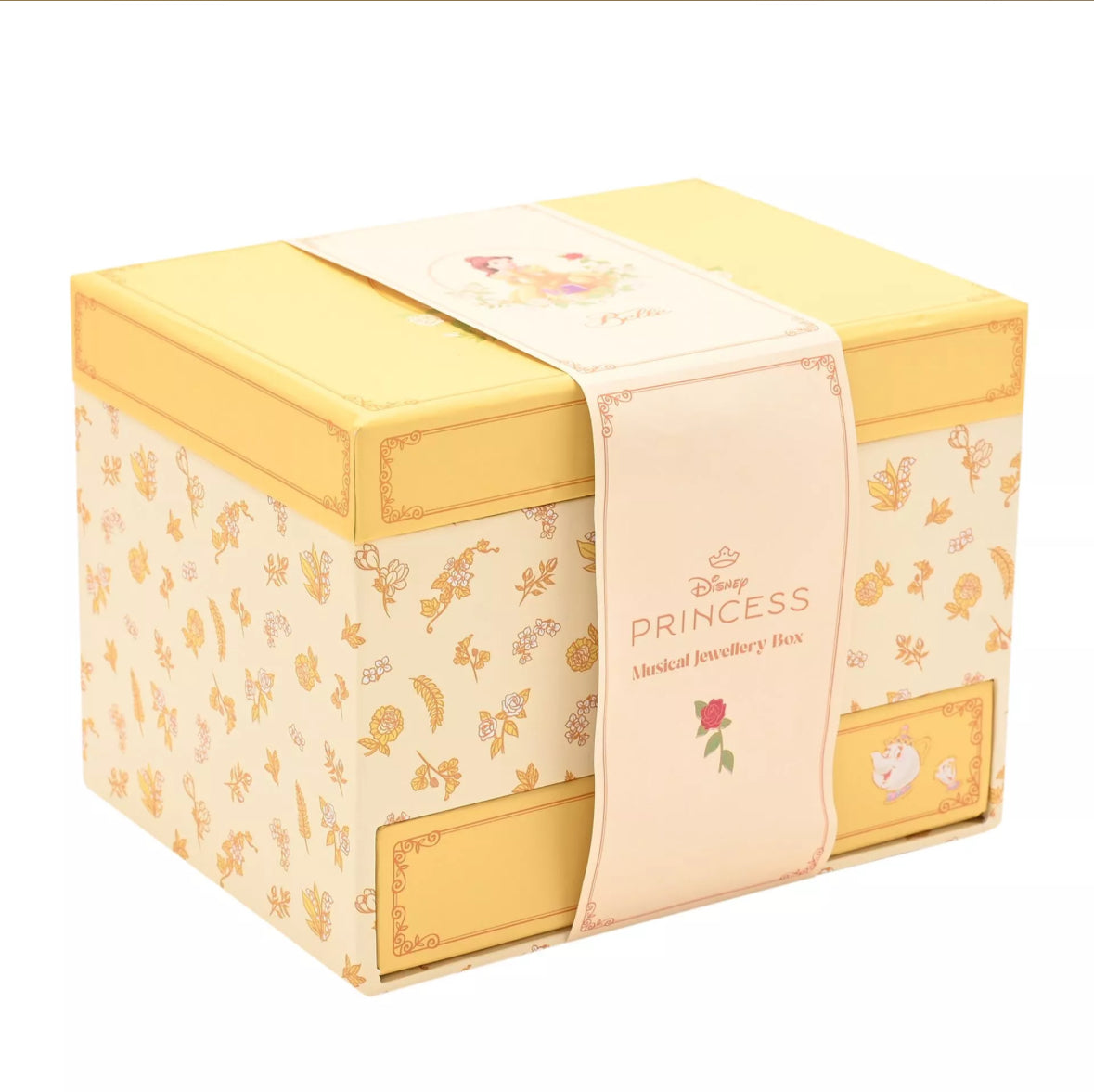 Disney Pastel Princess Belle Music Jewelry Box