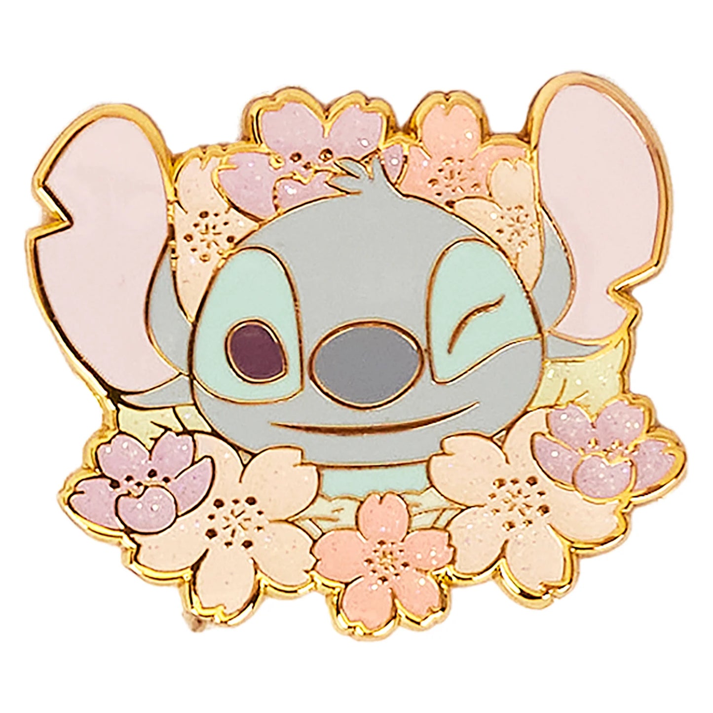 Verzamelbare Loungefly pin met verschillende varianten van Cute Stitch in een mystery box.