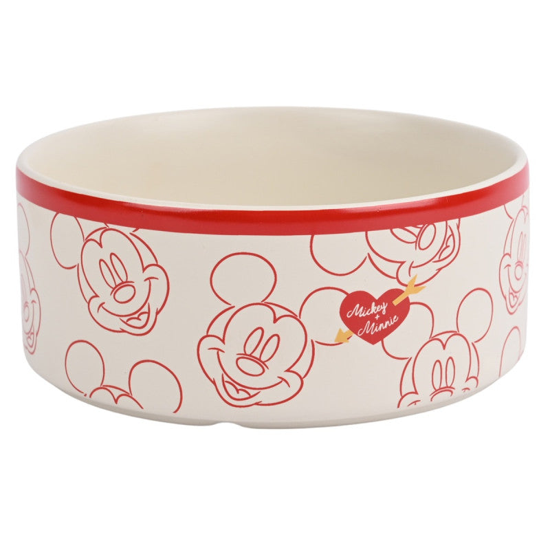 Disney Home Mickey Mouse Valentijn Schaal met romantisch Disney-design, duurzaam serveer- of decoratief schaal voor dagelijks gebruik of speciale gelegenheden.