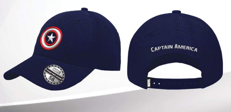 "Marvel Captain America Baseball Cap – stoere verstelbare pet met iconisch Captain America-design, officieel gelicentieerd product"