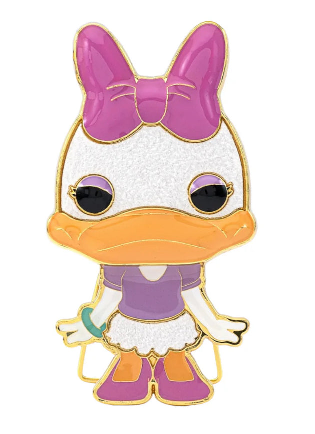 Breng wat vrolijkheid in je leven met de Funko Pop Pin Daisy Duck 04! Deze schattige pin is een absolute must-have voor elke Disney-fan en bewonderaar van de charmante eend uit Duckstad. Met haar kenmerkende strik, heldere kleuren en blije uitstraling voegt deze pin een vleugje speelsheid toe aan je kleding, rugzak, pet of verzamelobjecten.