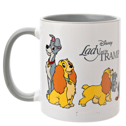 Kleurrijke Disney-mok met Lady en de Vagebond, ideaal voor elke fan van de klassieke film.
