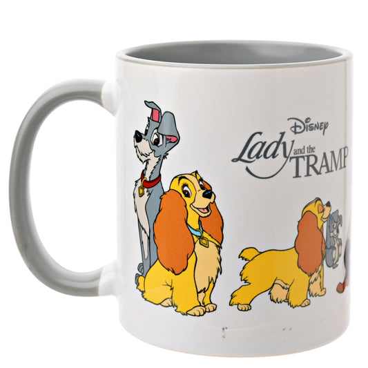Kleurrijke Disney-mok met Lady en de Vagebond, ideaal voor elke fan van de klassieke film.