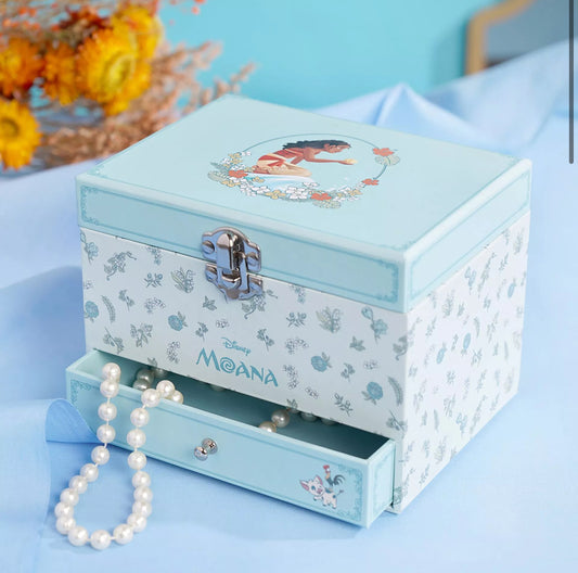Disney Pastel Princess Moana Music Jewelry Box