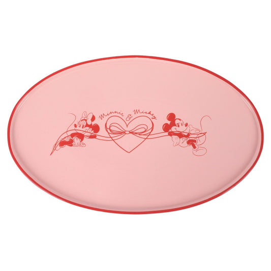 Disney Home Mickey & Minnie Serving Plate Valentine met Valentijnsdesign, duurzaam serveerbord voor dagelijks gebruik of speciale gelegenheden.