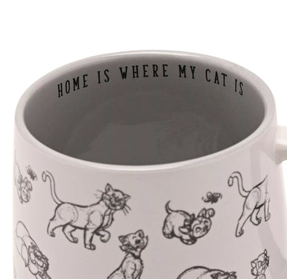 Disney Cats and Dogs Beker 'Home is where my cat is' (Pre Order)