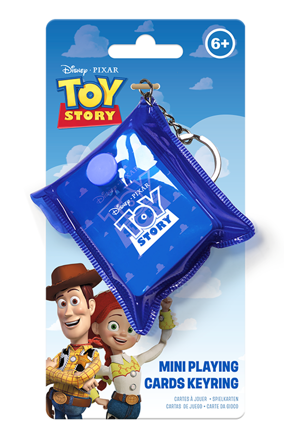 Disney Toy Story keychain speelkaarten kleurrijke mini kaartset aan sleutelhanger voor onderweg