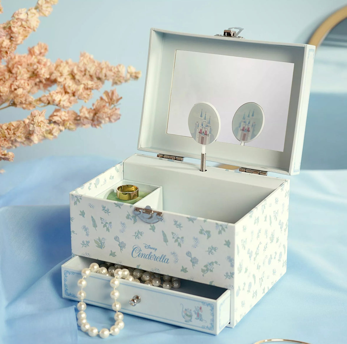 Disney Pastel Princess Cinderella Music Jewelry Box