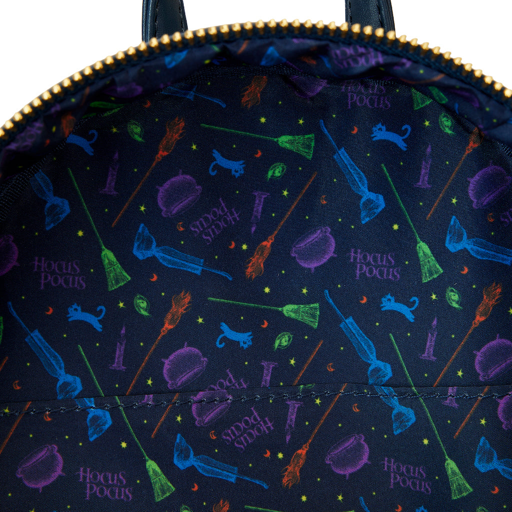 Betoverende Disney Hocus Pocus Poster Mini-rugzak met scènes uit de film, ideaal voor avonturen