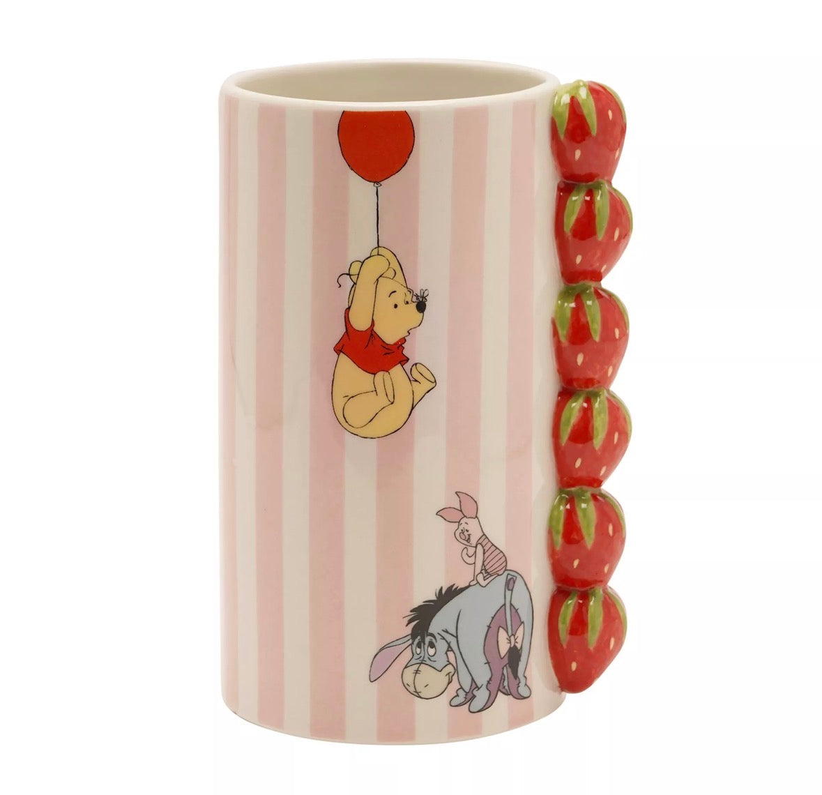 Disney Winnie de Poeh keramische vaas met Honderd Bunderbos illustraties, decoratieve vaas voor bloemen en stijlvol interieur