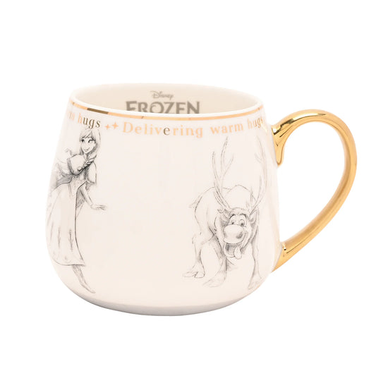 Disney Frozen Classic Collectible Beker met gedetailleerde print van Elsa, Anna en Olaf, geschikt voor warme en koude dranken.
