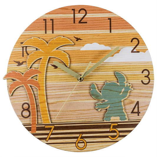 Disney Stitch Sunset Klok