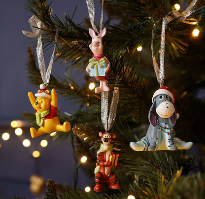 Disney set van 4 Winnie de Poeh & Friends Ornamenten