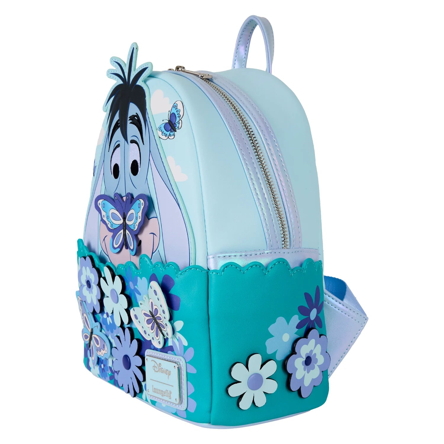 Knusse Eeyore rugzak van Loungefly, perfect voor wie houdt van zachte kleuren, troostende vibes en Disney-magie in tasvorm.