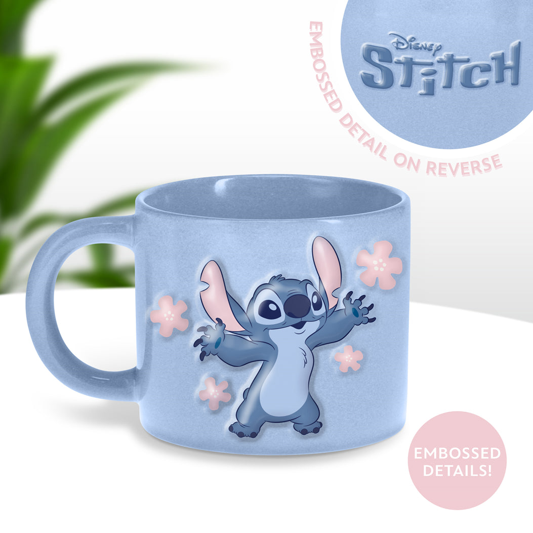 Stitch Embossed Mug