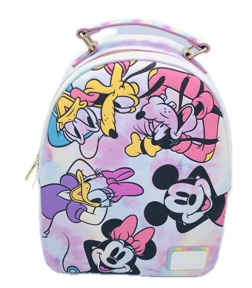 Loungefly Mickey & Friends Tiedye Mini Backpack
