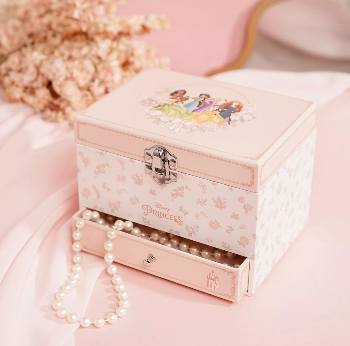 Disney Pastel Princesses Music Jewelry Box