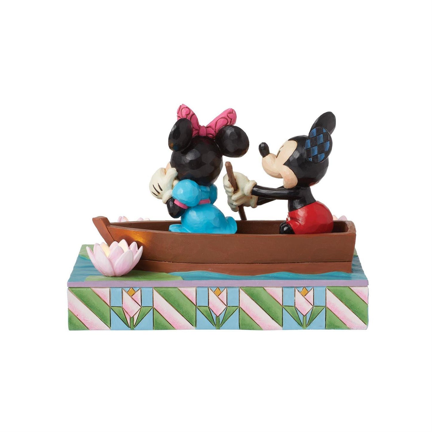 Disney Traditions Mickey & Minnie in een Roeiboot met Led - Started With The Mouse