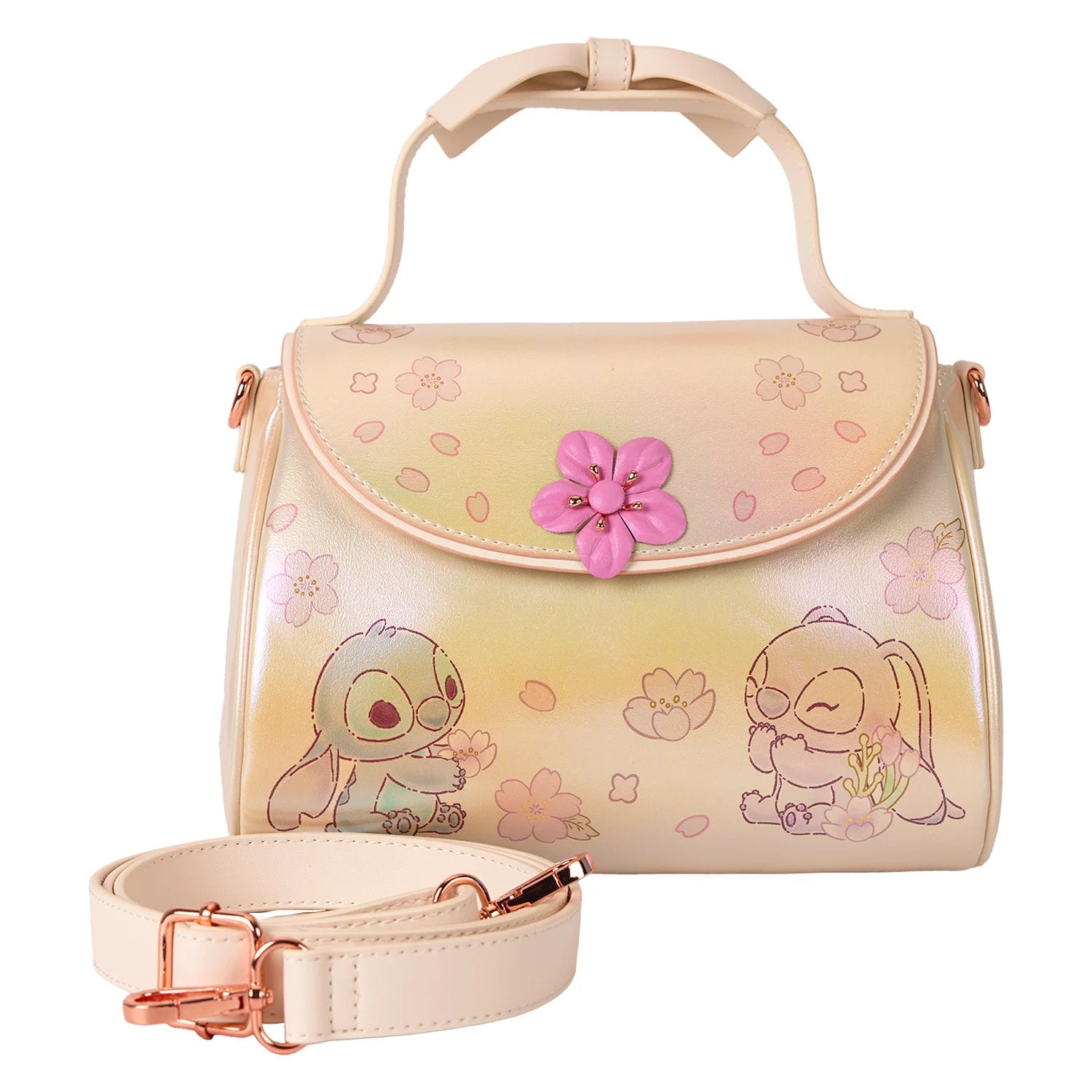 Loungefly Cute Stitch crossbodytas met speels Disney-design, compact en ideaal voor dagelijks gebruik.