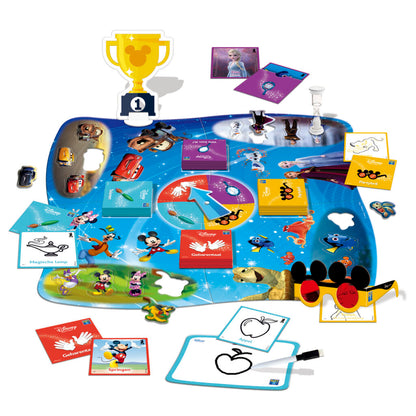 Disney Party & Co combineert quizvragen en leuke opdrachten met kleurrijke Disney-personages. Ideaal voor families en vrienden die van spelplezier houden.