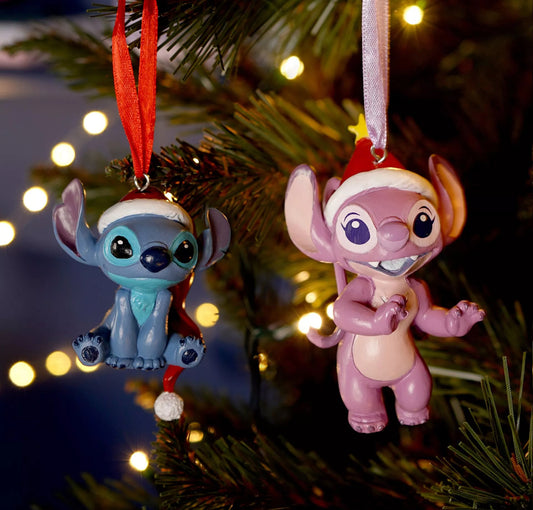 Disney Stitch & Angel set van 2 Ornamenten