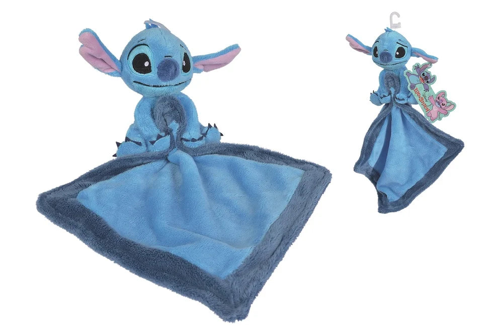 Disney Baby Stitch knuffeldoek van extra zacht materiaal, ideaal als knuffel- en troostdoekje voor baby’s en jonge kinderen.