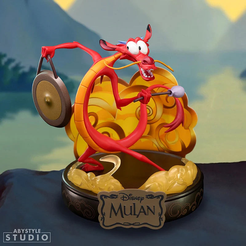 Disney Mulan Mushu figurine SG editie, officieel verzamelobject met kleurrijke details.