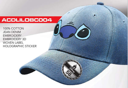 Officieel Disney Stitch pet met “Ohana” tekst, ideaal voor dagelijks gebruik en casual outfits.