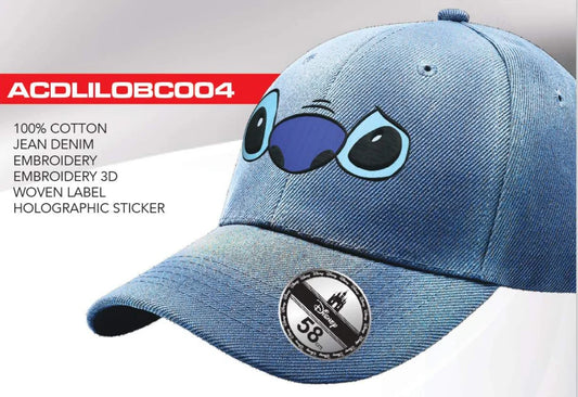 Officieel Disney Stitch pet met “Ohana” tekst, ideaal voor dagelijks gebruik en casual outfits.