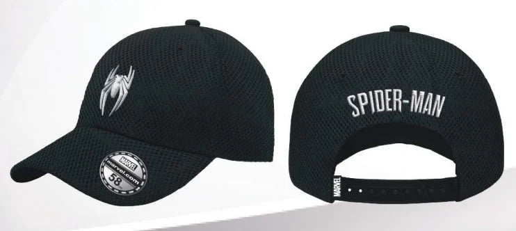 Spider-Man Logo baseball cap met honeycomb-patroon en iconisch Marvel-design, comfortabele pasvorm en verstelbare sluiting.