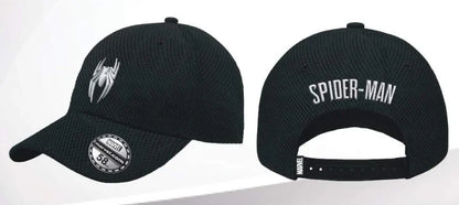 Spider-Man Logo baseball cap met honeycomb-patroon en iconisch Marvel-design, comfortabele pasvorm en verstelbare sluiting.