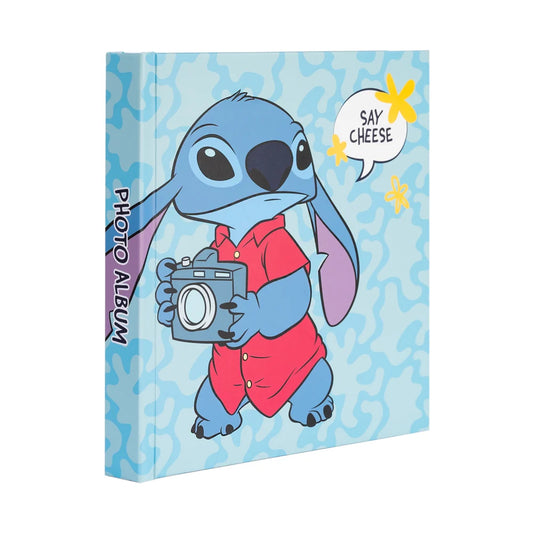 Disney Stitch fotoalbum met vrolijk design, officieel Lilo & Stitch verzamelitem.