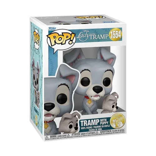 Tramp met Puppy Funko Pop Disney Lady en de Vagebond schattig verzamelitem figuur