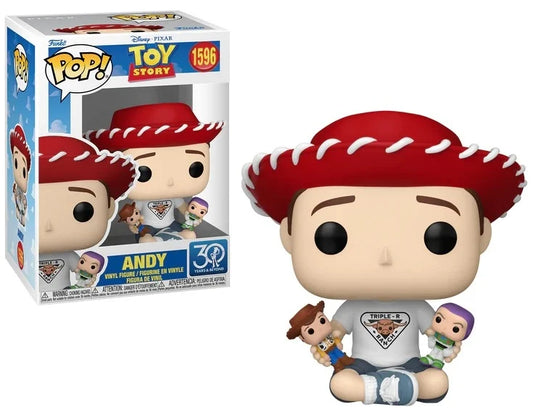Funko Pop Disney 1596 Andy Toy Story 30th Anniversary met originele doos en vensterverpakking