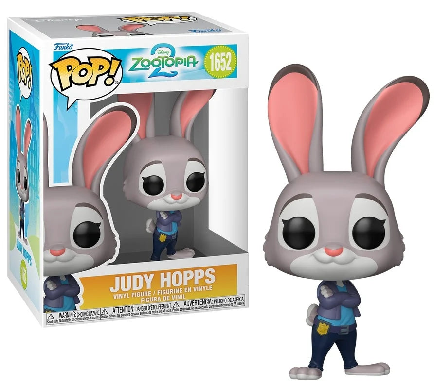 Haal Judy Hopps uit Zootopia 2 in huis met deze officiële Funko POP! Disney Nº 1652. De iconische politieagente is gedetailleerd vormgegeven en wordt geleverd in de originele window box. Perfect voor elke Funko- en Disneyverzamelaar.