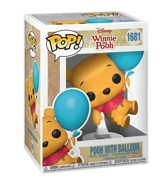 Limited edition Disney POP N° 1681 – Winnie the Pooh met ballon vinyl collectible, ideaal cadeau voor Disney en Funko fans.