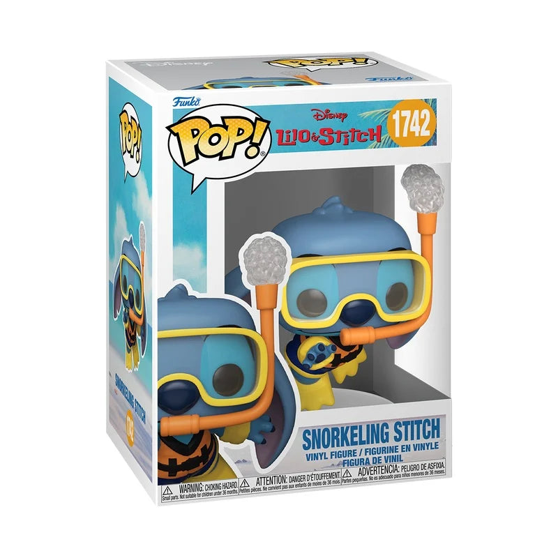 Funko Pop Lilo en Stitch Snorkeling Stitch #1742 Disney verzamelpop in Hawaii snorkel thema