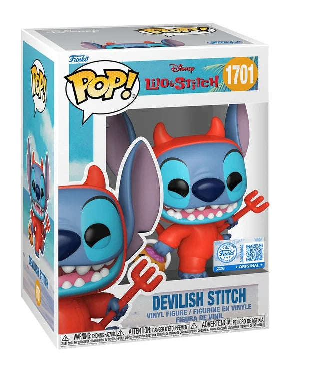 Disney Funko Pop Stitch Devilish #1701 Lilo & Stitch collectible figuur met speels duivels design