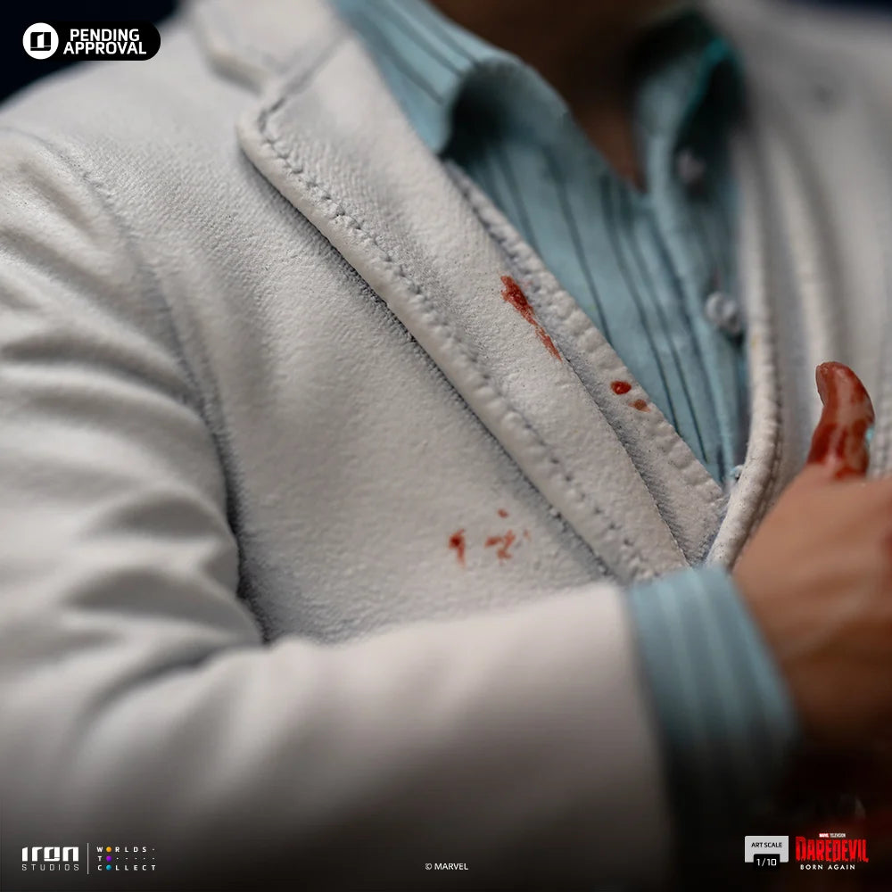 “Marvel Kingpin beeldje uit Daredevil: Born Again, luxe afwerking en krachtige houding.”