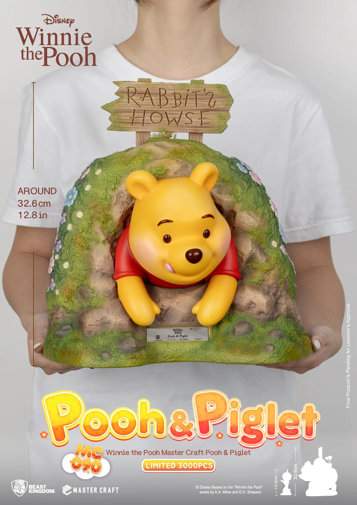 Het Master Craft beeld van Winnie de Poeh & Knorretje is een prachtig gedetailleerd Disney-verzamelbeeld. Hoogwaardig sculpt en verfwerk maken dit tot een echte blikvanger.