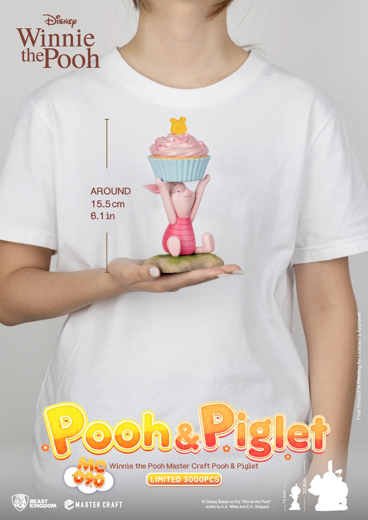 Stap in de wereld van Winnie de Poeh 🍯 Dit Master Craft collectible beeld van Winnie & Knorretje straalt vriendschap en warmte uit, een perfecte toevoeging aan elke Disney-collectie.