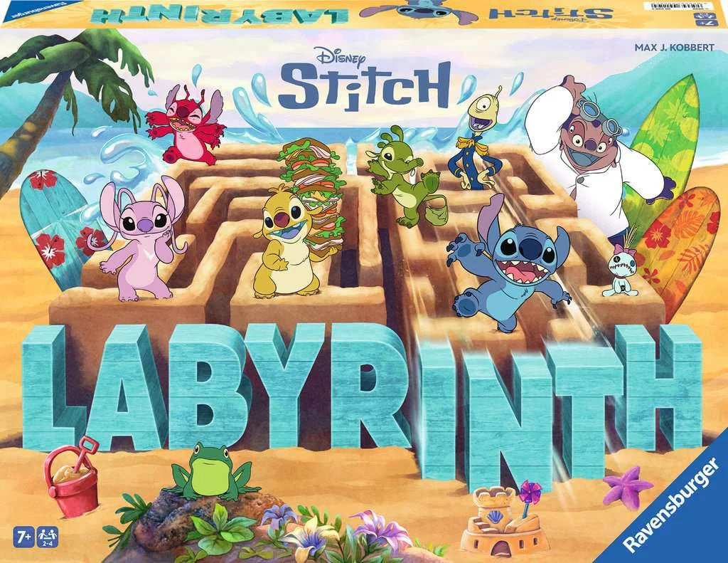 Disney STITCH Labyrinth spel strategisch bordspel met verschuifbaar doolhof