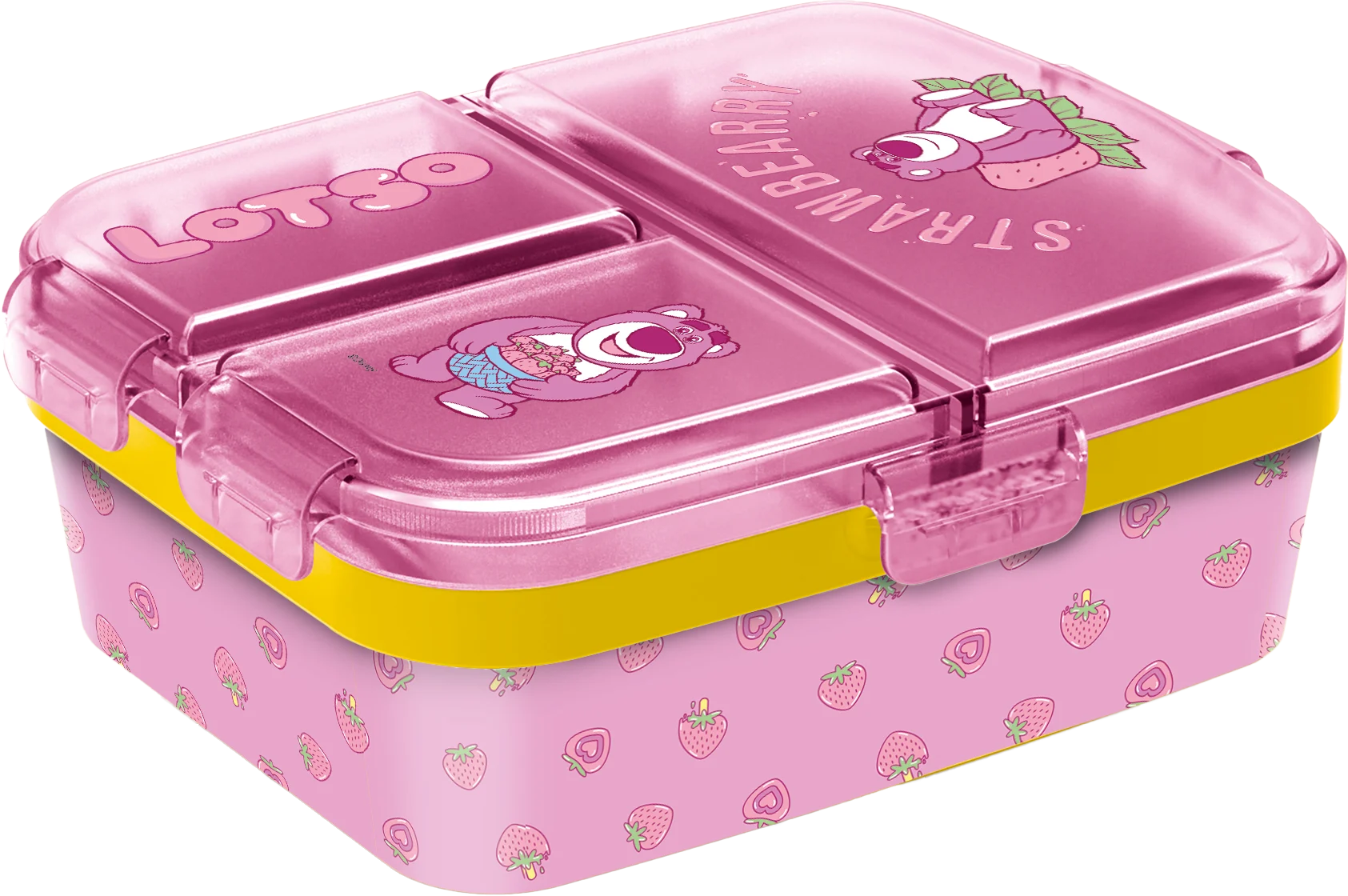 Disney Toy Story Lotso lunchbox met roze beer Lotso, originele Disney Pixar broodtrommel voor school, werk en uitstapjes, ideaal voor Toy Story verzamelaars en Disney fans.